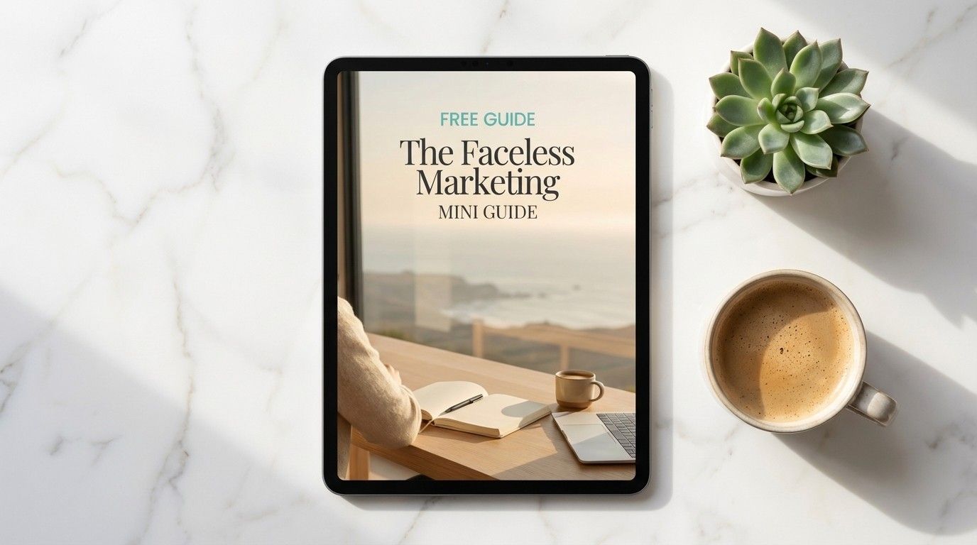 Free Faceless Marketing Mini Guide digital download — start making money online without showing your face