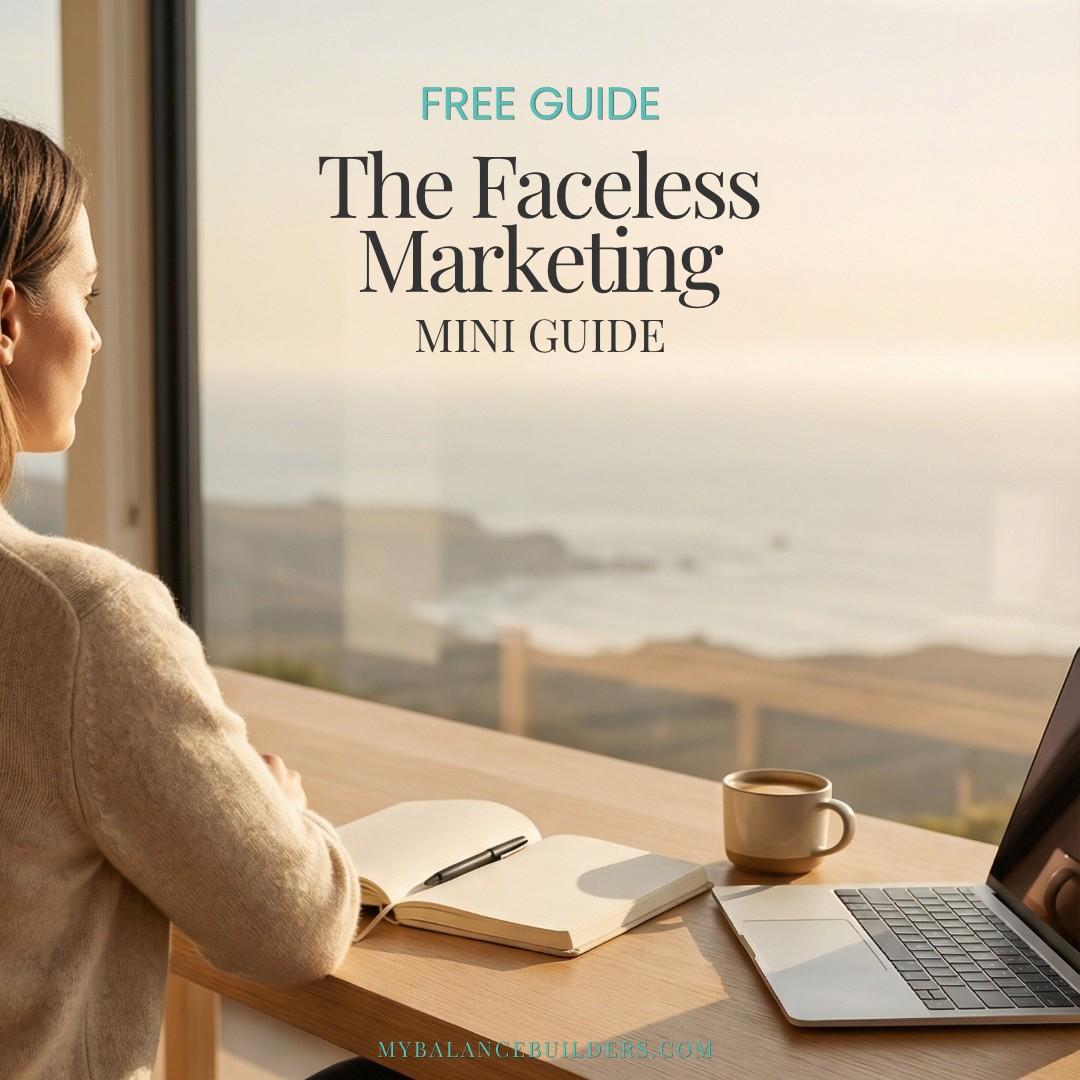Faceless Marketing Mini Guide free download — learn to build online income without showing your face by MyBalanceBuilders