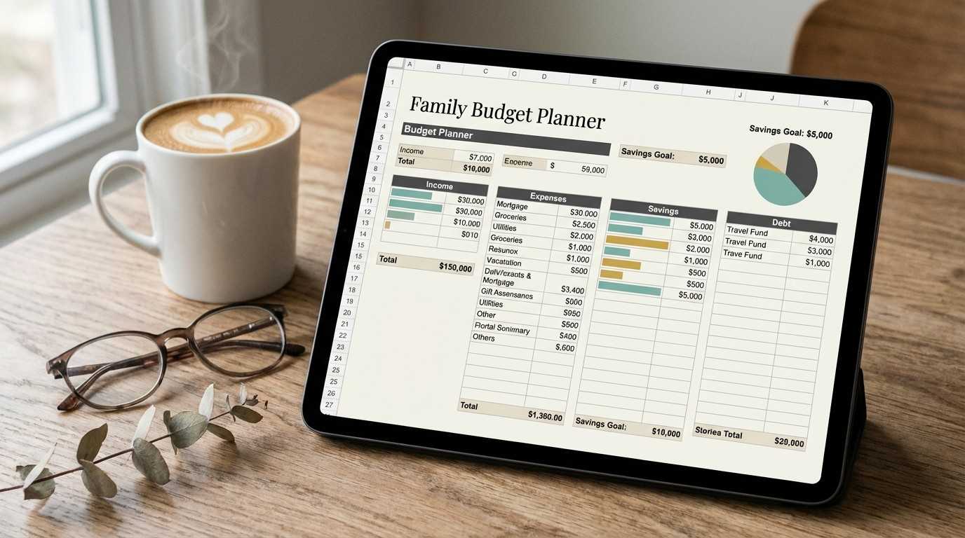 Digital budget planner for parents as a passive income idea.